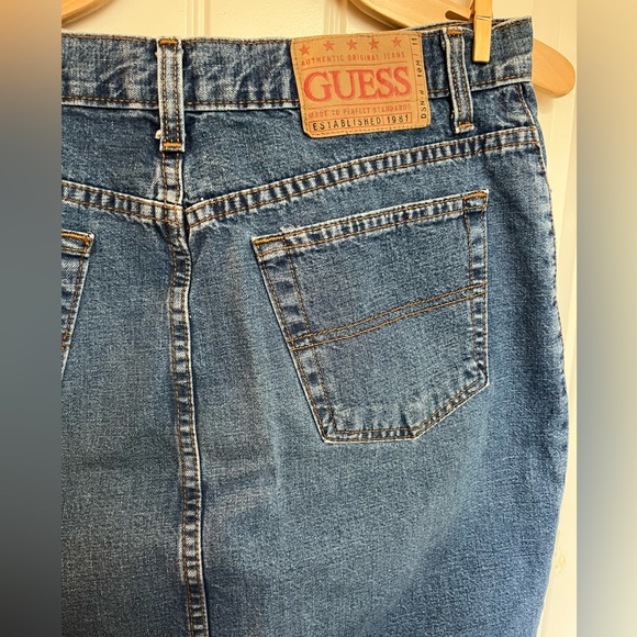 VINTAGE GUESS - Denim Skirt - Ladies 30 - Picture 1 of 6